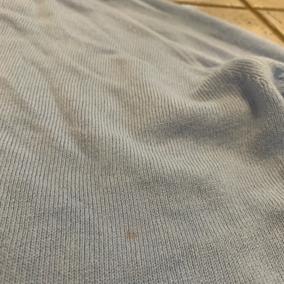 Karen Scott Light Blue Cardigan with Faux Pearl Buttons, Size M - Picture 3 of 7